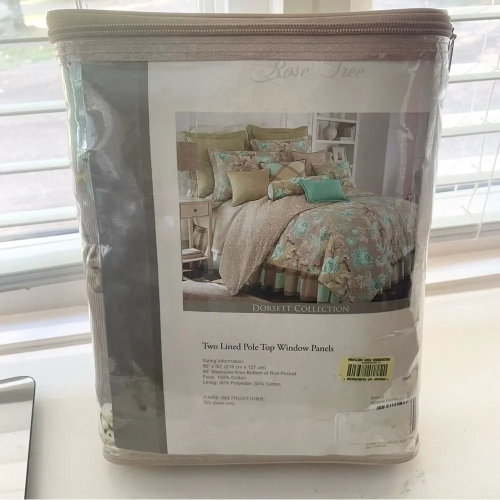 Rose Tree Dorsett Collection Lined Window Valance NWT
